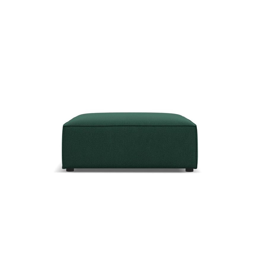 Jodie Pouf aus Strukturierter Stoff (Meg359) in Grün, 102x80 cm – Bild 1