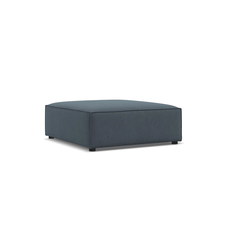 Jodie Pouf aus Strukturierter Stoff (Meg361) in Blau, 102x80 cm – Bild 4