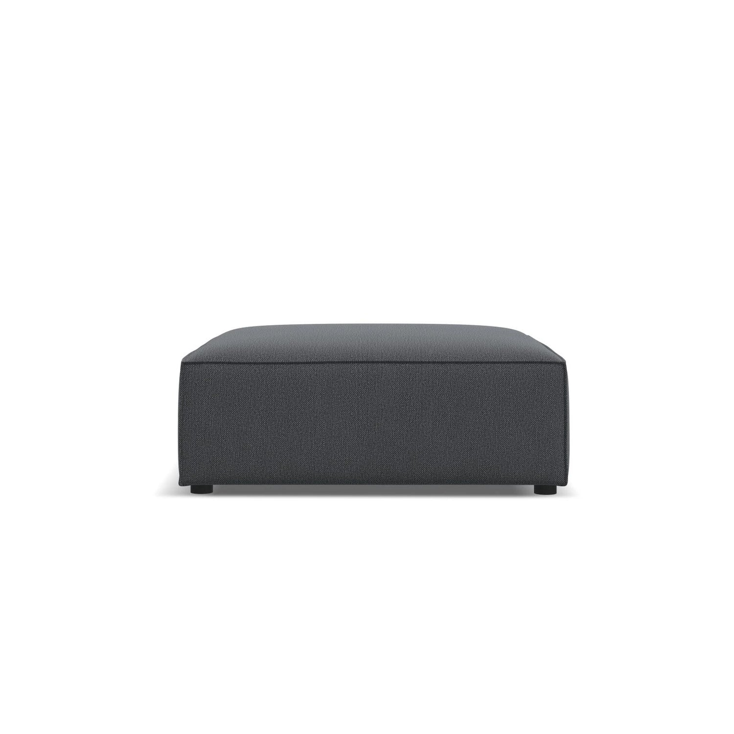 Jodie Pouf aus Strukturierter Stoff (Meg367) in Dunkelgrau, 102x80 cm – Bild 1