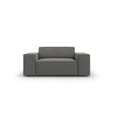 Jodie Sessel aus Samt (Blu13) in Hellgrau, 124x102 cm – Bild 1