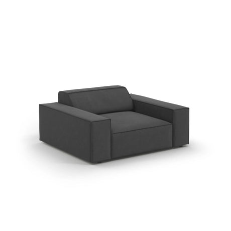 Jodie Sessel aus Samt (Blu14) in Grau, 124x102 cm – Bild 4