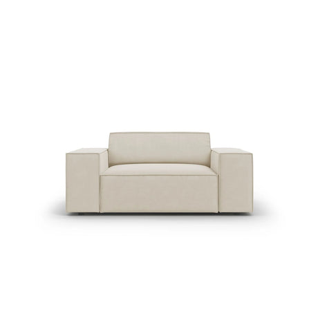 Jodie Sessel aus Samt (Blu30) in Dunkelbeige, 124x102 cm – Bild 1