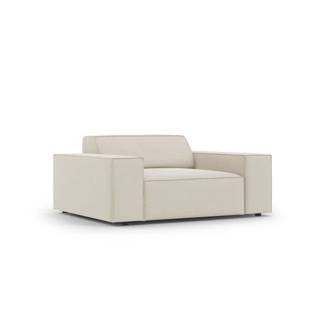 Jodie Sessel aus Samt (Blu30) in Dunkelbeige, 124x102 cm – Bild 3