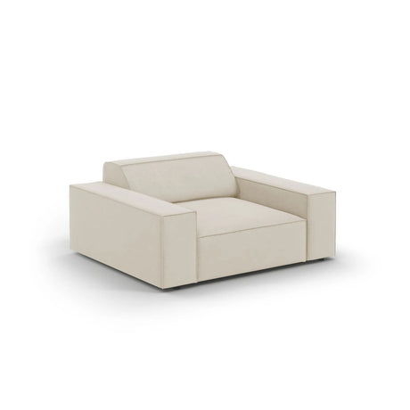 Jodie Sessel aus Samt (Blu30) in Dunkelbeige, 124x102 cm – Bild 4