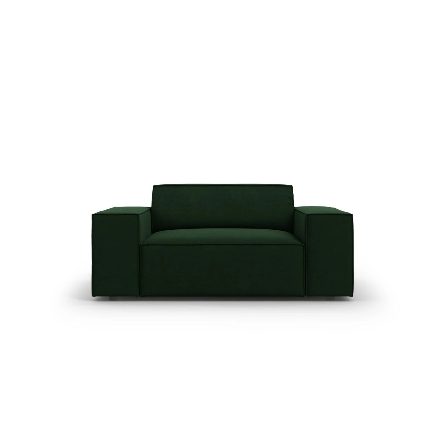 Jodie Sessel aus Samt (Blu78) in Flaschengrün, 124x102 cm – Bild 1