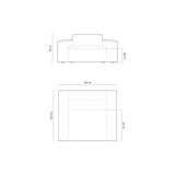 Jodie Sessel aus Samt (Blu86) in Königsblau, 124x102 cm – Bild 2