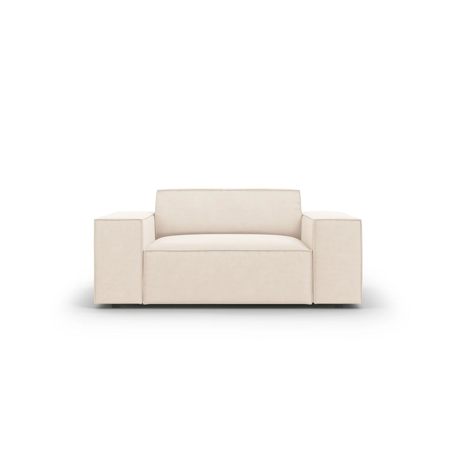 Jodie Sessel aus Samt oder Strukturstoff, 124x102 cm – Bild 1