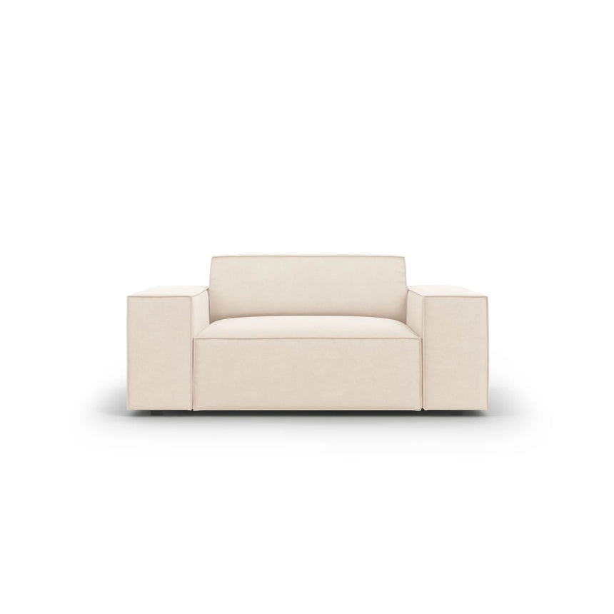 Jodie Sessel aus Samt oder Strukturstoff, 124x102 cm – Bild 1