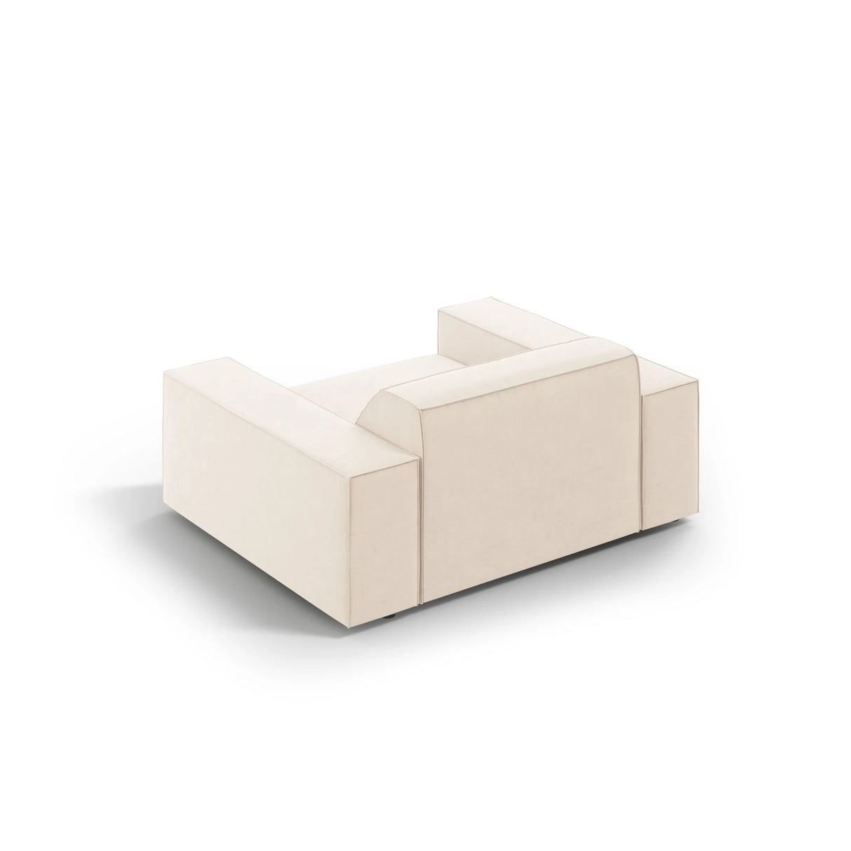 Jodie Sessel aus Samt oder Strukturstoff, 124x102 cm – Bild 5