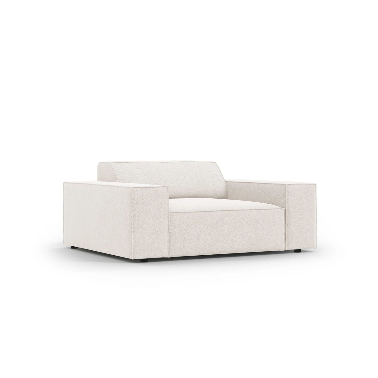 Jodie Sessel aus Strukturierter Stoff (Meg351) in Leichtes Beige, 124x102 cm – Bild 3