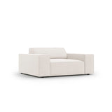 Jodie Sessel aus Strukturierter Stoff (Meg351) in Leichtes Beige, 124x102 cm – Bild 3