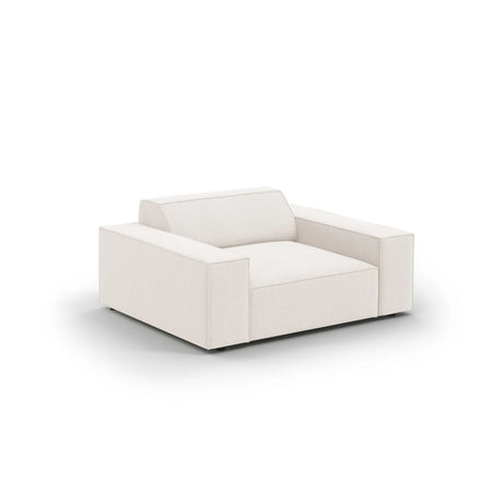 Jodie Sessel aus Strukturierter Stoff (Meg351) in Leichtes Beige, 124x102 cm – Bild 4