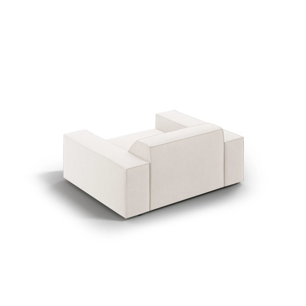 Jodie Sessel aus Strukturierter Stoff (Meg351) in Leichtes Beige, 124x102 cm – Bild 5