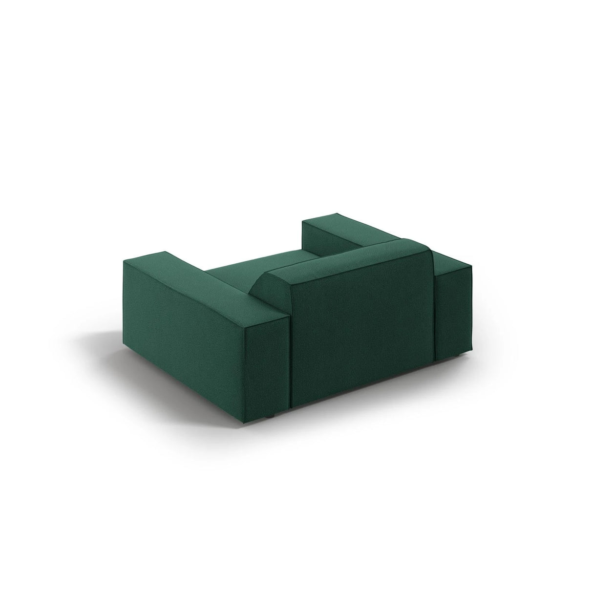 Jodie Sessel aus Strukturierter Stoff (Meg359) in Grün, 124x102 cm – Bild 5