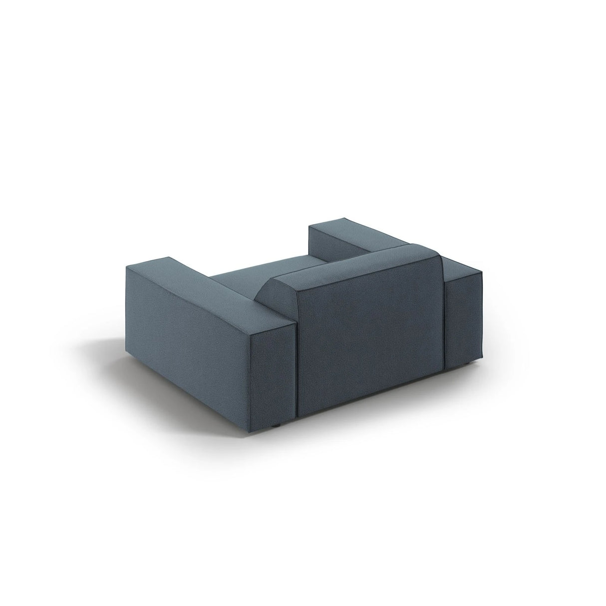 Jodie Sessel aus Strukturierter Stoff (Meg361) in Blau, 124x102 cm – Bild 5