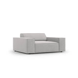 Jodie Sessel aus Strukturierter Stoff (Meg363) in Hellgrau, 124x102 cm – Bild 3