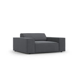 Jodie Sessel aus Strukturierter Stoff (Meg367) in Dunkelgrau, 124x102 cm – Bild 3