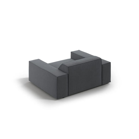 Jodie Sessel aus Strukturierter Stoff (Meg367) in Dunkelgrau, 124x102 cm – Bild 5