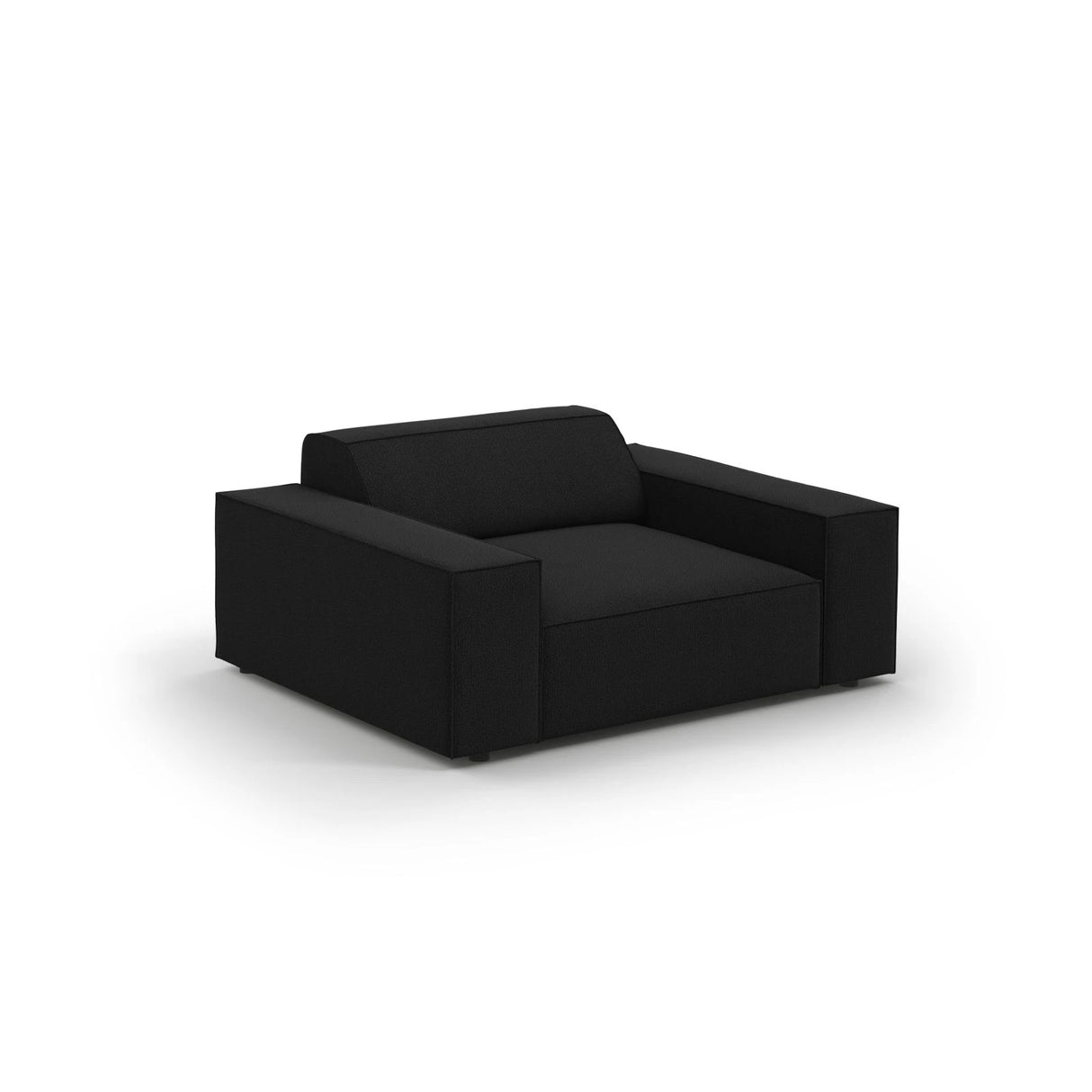 Jodie Sessel aus Strukturierter Stoff (Meg368) in Schwarz, 124x102 cm – Bild 4