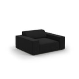 Jodie Sessel aus Strukturierter Stoff (Meg368) in Schwarz, 124x102 cm – Bild 4