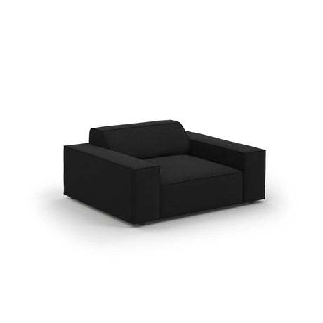 Jodie Sessel aus Strukturierter Stoff (Meg368) in Schwarz, 124x102 cm – Bild 4