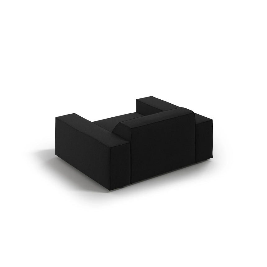 Jodie Sessel aus Strukturierter Stoff (Meg368) in Schwarz, 124x102 cm – Bild 5