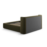 Jolene Bett mit Kopfteil und Stauraum, aus Samt (Bluvel 77) in Grün, 140x200 cm – Bild 7