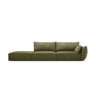 Kaelle 3-Sitzer Sofa Links offen, mit Bezug aus Chenille (OTH 38) in Grün, 264x110 cm – Bild 1