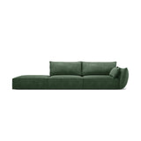 Kaelle 3-Sitzer Sofa Links offen, mit Bezug aus Chenille (OTH 39) in Flaschengrün, 264x110 cm – Bild 1