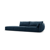 Kaelle 3-Sitzer Sofa Links offen, mit Bezug aus Chenille (OTH 78) in Königsblau, 264x110 cm – Bild 3