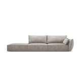 Kaelle 3-Sitzer Sofa Links offen, mit Bezug aus Chenille (OTH 85) in Hellgrau, 264x110 cm – Bild 1