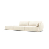 Kaelle 3-Sitzer Sofa Links offen, mit Bezug aus Samt oder Chenille, 264x110 cm – Bild 3