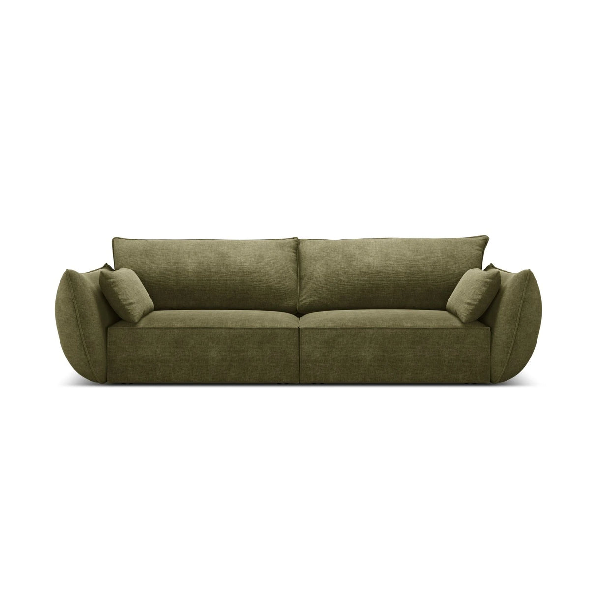 Kaelle 3-Sitzer Sofa mit Bezug aus Chenille (OTH 38) in Grün, 208x110 cm – Bild 1