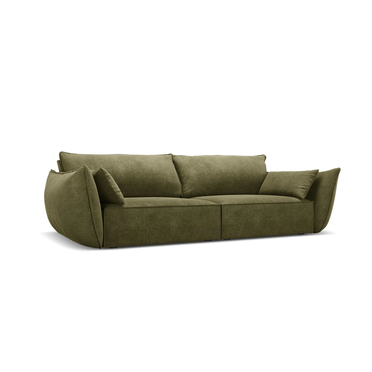 Kaelle 3-Sitzer Sofa mit Bezug aus Chenille (OTH 38) in Grün, 208x110 cm – Bild 3