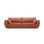 Kaelle 3-Sitzer Sofa mit Bezug aus Chenille (OTH 57) in Terrakotta, 208x110 cm – Bild 1