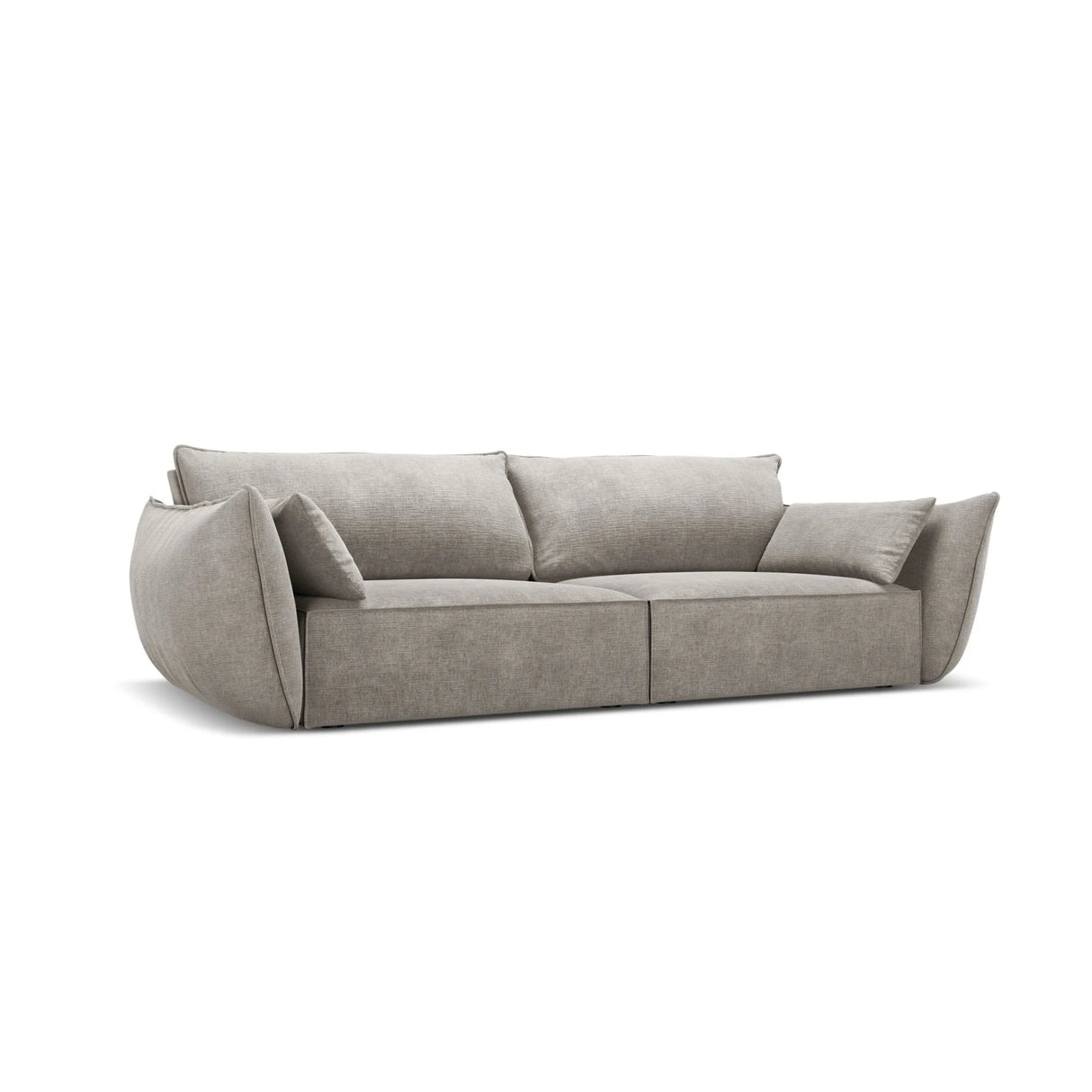 Kaelle 3-Sitzer Sofa mit Bezug aus Chenille (OTH 85) in Hellgrau, 208x110 cm – Bild 3