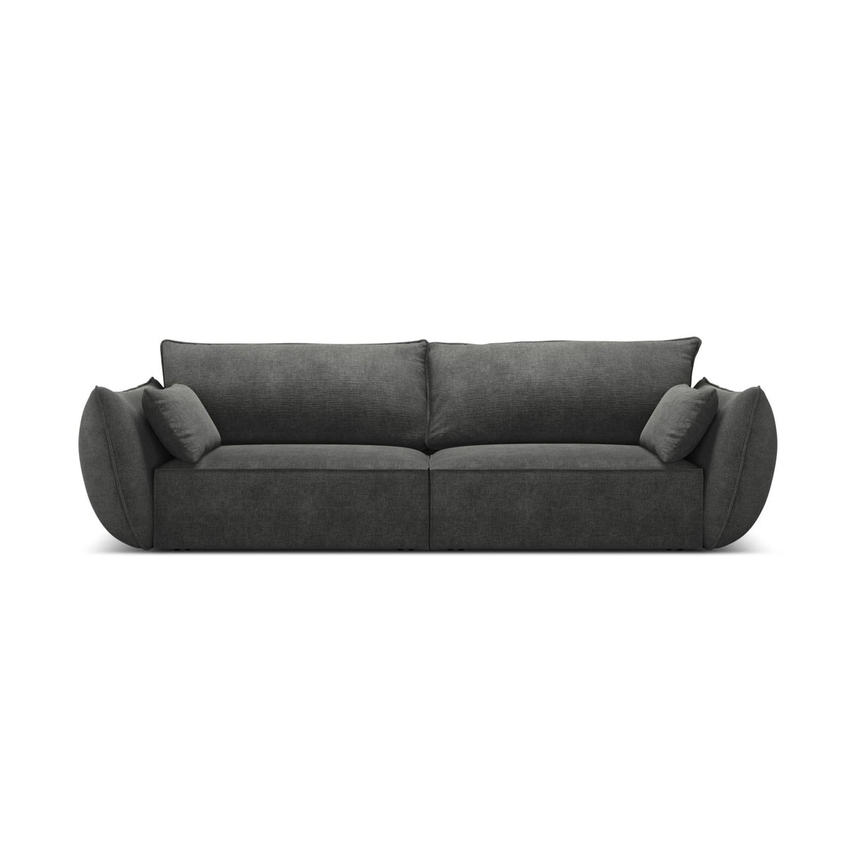 Kaelle 3-Sitzer Sofa mit Bezug aus Chenille (OTH 97) in Dunkelgrau, 208x110 cm – Bild 1
