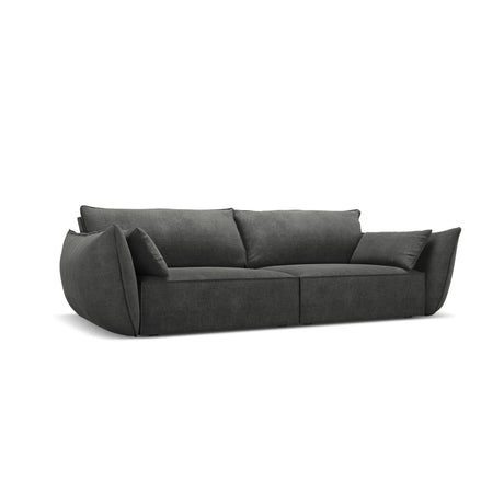 Kaelle 3-Sitzer Sofa mit Bezug aus Chenille (OTH 97) in Dunkelgrau, 208x110 cm – Bild 3