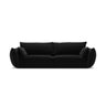 Kaelle 3-Sitzer Sofa mit Bezug aus Samt (Blu19) in Schwarz, 208x110 cm – Bild 1
