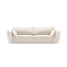 Kaelle 3-Sitzer Sofa mit Bezug aus Samt (Blu22) in Leichtes Beige, 208x110 cm – Bild 1