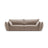 Kaelle 3-Sitzer Sofa mit Bezug aus Samt (Blu40) in Cappuccino, 208x110 cm – Bild 1