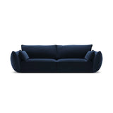 Kaelle 3-Sitzer Sofa mit Bezug aus Samt (Blu86) in Königsblau, 208x110 cm – Bild 1