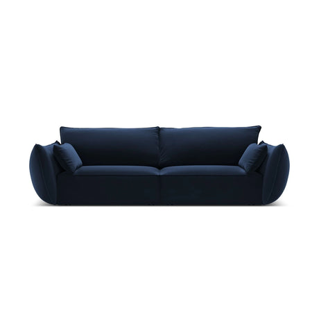 Kaelle 3-Sitzer Sofa mit Bezug aus Samt (Blu86) in Königsblau, 208x110 cm – Bild 1