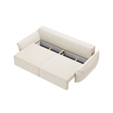 Kaelle 3-Sitzer Sofa mit Schlaffunktion, mit Bezug aus Chenille, 244x97 cm – Bild 4