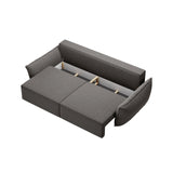 Kaelle 3-Sitzer Sofa mit Schlaffunktion, mit Bezug aus Chenille (Haga16) in Grau, 244x97 cm – Bild 4