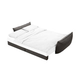 Kaelle 3-Sitzer Sofa mit Schlaffunktion, mit Bezug aus Chenille (Haga16) in Grau, 244x97 cm – Bild 5