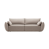 Kaelle 3-Sitzer Sofa mit Schlaffunktion, mit Bezug aus Chenille (Haga30) in Beige, 244x97 cm – Bild 1