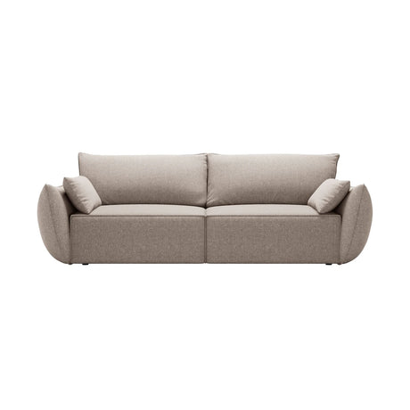Kaelle 3-Sitzer Sofa mit Schlaffunktion, mit Bezug aus Chenille (Haga30) in Beige, 244x97 cm – Bild 1