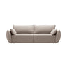 Kaelle 3-Sitzer Sofa mit Schlaffunktion, mit Bezug aus Chenille (Haga30) in Beige, 244x97 cm – Bild 1