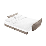 Kaelle 3-Sitzer Sofa mit Schlaffunktion, mit Bezug aus Chenille (Haga30) in Beige, 244x97 cm – Bild 5